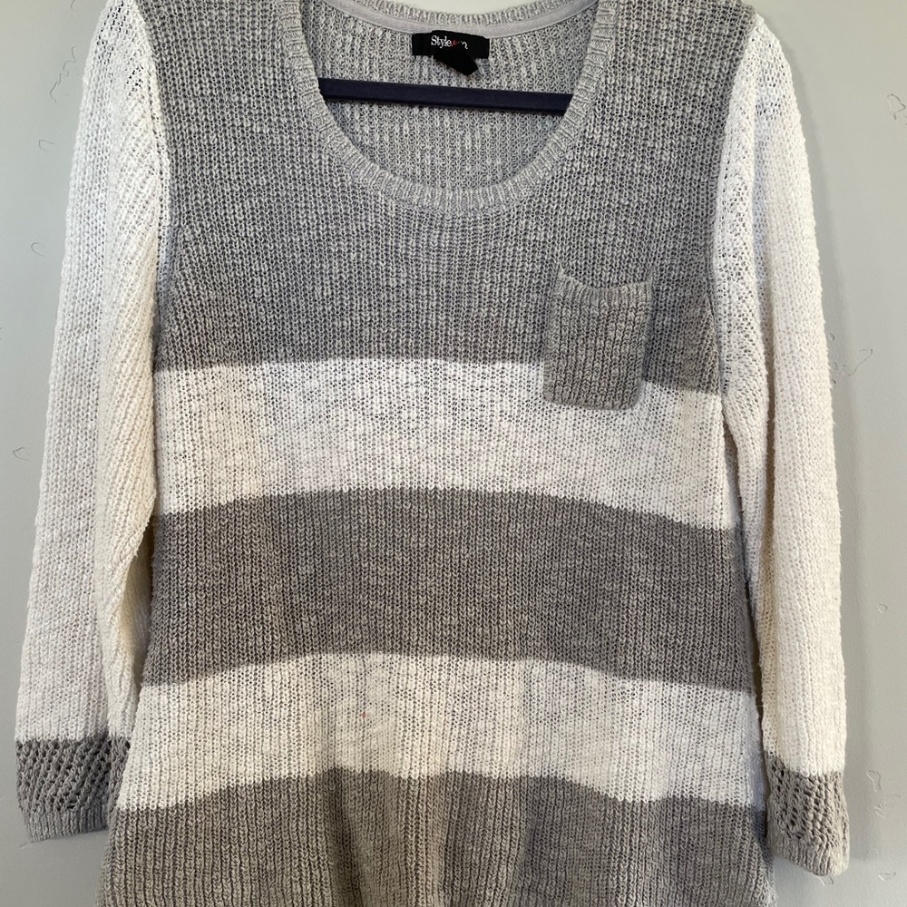 Style & Co Striped Sweater